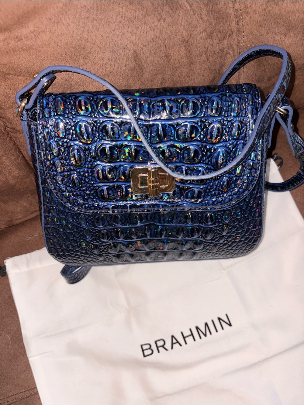 Brahmin Gianna Crossbody in Royal Blue